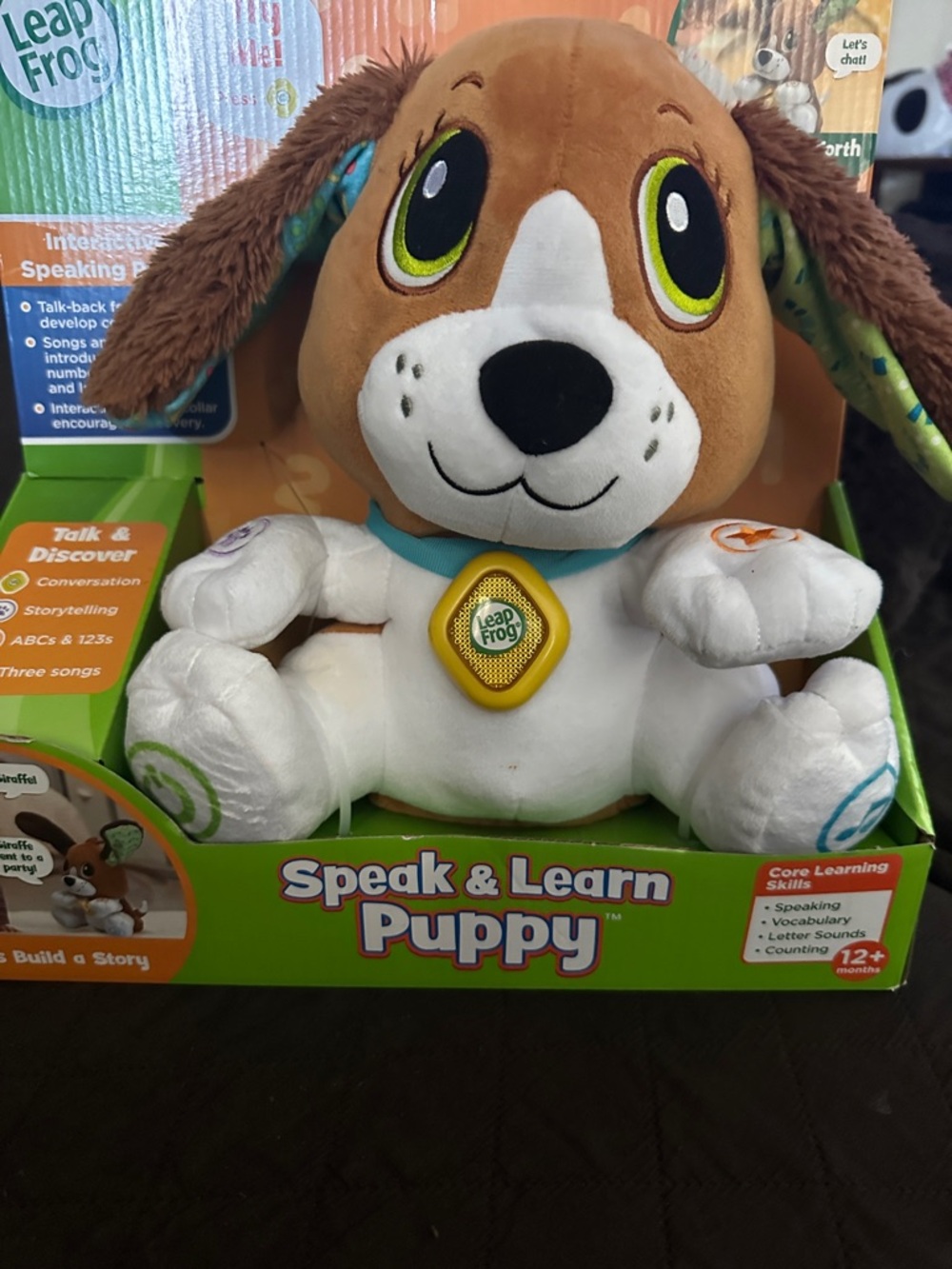 LeapFrog Speak & Learn Puppy Plush Toy - Brown & White